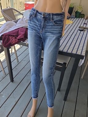 Women's Slim Fit Blue Washed Jeans